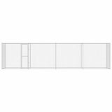 Dog Cage Silver 800 x 200 x 200 cm Galvanised Steel 3368311