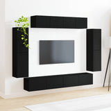 TV Cabinet 8 pcs Black 3409142