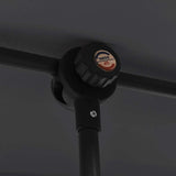 Garden Parasol with Aluminium Pole 2x1.5 m Black 47342