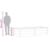 Garden Raised Bed 250x100x54 cm WPC Grey 49059
