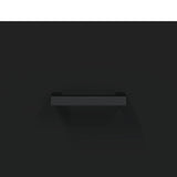 Wall Cabinet Black 80x36.5x35 cm Engineered Wood 830077