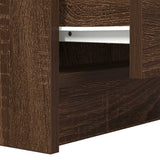 Bedside Cabinets with 2 Drawers 2 pcs Brown Oak 38x34x80 cm 861368