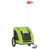 Pet Bike Trailer Green Oxford Fabric and Iron 93962