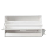 ZNTS Shoe Storage Bench White 80x24x45 cm 243050