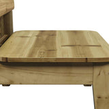 Garden Chair Pine Impregnated solid pine wood Standard Durable 859321