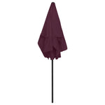 Beach Parasol Bordeaux Red 180x120 cm 314723