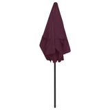 Beach Parasol Bordeaux Red 180x120 cm 314723