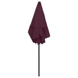 Beach Parasol Bordeaux Red 180x120 cm 314723