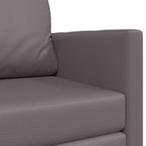 Sofa Bed Grey 124 x 71 x 78 cm Artificial Leather 4106710