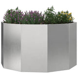 Planter Silver 90 x 90 x 50 cm Stainless Steel 883756