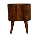 Stripe Chestnut Bedside IN3554