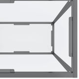 Console Table Transparent 160x35x75.5 cm Tempered Glass 331698