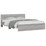 Bed Frame without Mattress Grey Sonoma 150x200 cm King Size 3207481