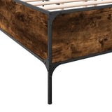 Bed Frame without Mattress Smoked Oak 140x200 cm 3279799