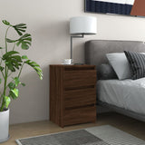 Bed Cabinet Brown Oak 40x35x62.5 cm Engineered Wood 815175