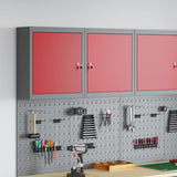 Tool Cabinet with Shelf Red and Grey 50 x 20 x 55 cm Steel 4103470