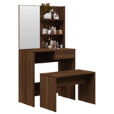 Dressing Table Set Brown Oak 74.5x40x141 cm 3114146