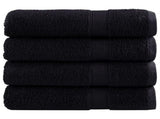 Premium Shower Towels SOLUND 4 pcs Black 70x140 cm 600 gsm 137429