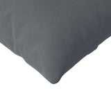 Sofa Pillows 2 pcs Dark Grey 200 x 40 cm Corduroy Fabric 42013886