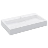 Wash Basin 80x46x11 cm Mineral Cast/Marble Cast White 144065