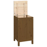 Laundry Box Honey Brown 44x44x76 cm Solid Wood Pine 823577