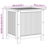 Garden Storage Box 60x50x58 cm Solid Acacia Wood 310283