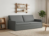 2 Seater Sofa Dark Grey 150 x 81 x 82 cm Fabric 42041074