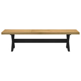 Dining Bench NOAIN X-Shaped Legs 180x40x45 cm Solid Wood Pine 4100049