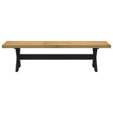 Dining Bench NOAIN X-Shaped Legs 180x40x45 cm Solid Wood Pine 4100049