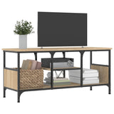 TV Cabinet Sonoma Oak 100x35x45 cm Engineered Wood&Iron 831799