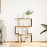 Room Divider Bookcase 3-Tier Old Wood 70x24x97 cm Engineered Wood 858118