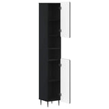 Bathroom Cabinet with Open Shelf ZWOLLE Black 896376