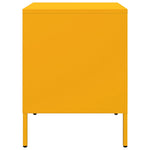 ZNTS Bedside Cabinet Mustard Yellow 36x39x50.5 cm Steel 843060