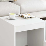 Nesting Tables 3 pcs White Engineered Wood 808594