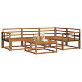 Outdoor Sofa Set 5 pcs Natural Solid Acacia Wood 3367552