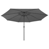 Garden Parasol with LED Lights 400 cm Anthracite 312532