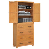 Storage Furniture Set with Drawer 2 pcs Natural 80 x35 x 185 cm 3328627
