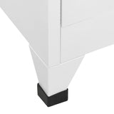 Locker Cabinet with 18 Compartments Metal 90x40x180 cm 245966