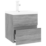 Sink Cabinet with Built-in Basin Grey Sonoma Engineered Wood 3152859