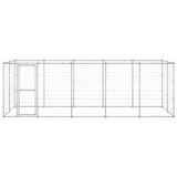 Outdoor Dog Kennel Galvanised Steel 12.1 m 3082309