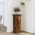ZNTS Plant Stand Smoked Oak 33x33x80 cm Engineered Wood 852973