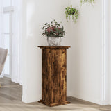 ZNTS Plant Stand Smoked Oak 33x33x80 cm Engineered Wood 852973