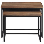 Nesting Coffee Tables 2 pcs Solid Wood Teak 358536