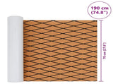 Boat Mat Striped Brown and Black 190 x 70 cm EVA 42046777