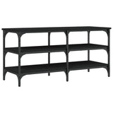 Shoe Bench Black 100x38,5x49 cm Engineered Wood 839043