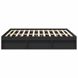 Bed Frame without Mattress Black 200x200 cm 3203888