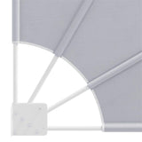 Collapsible Balcony Side Awning Grey 210x210 cm 41573