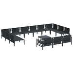 Garden Sofa Set 14 pcs Anthracite Steel 3379029