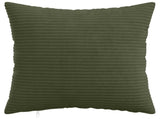 Cushion Cover 12 pcs HEERLEN Green 50 x 50 cm Corduroy 910905