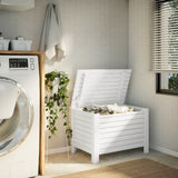 Storage Box with Lid RANA White 80x49x54 cm Solid Wood Pine 4002322